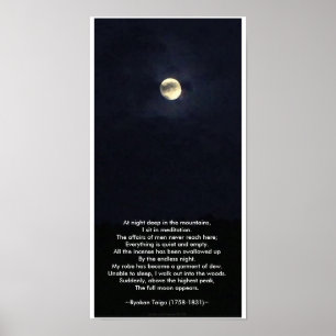 Der Vollmond erscheint/ Poster