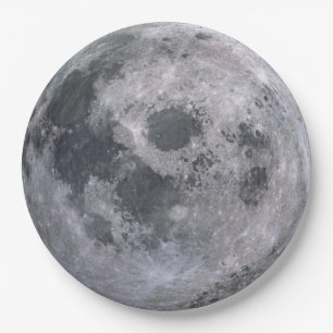 Der Vollmond-WegwerfpapierTeller Pappteller