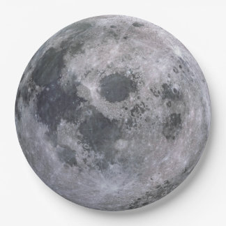 Der Vollmond-WegwerfpapierTeller Pappteller
