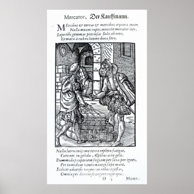 Der von Hartman Schopper herausgegebene Händler Poster (Vorne)
