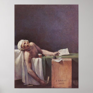 Der von Jacques-Louis David ermordete Marat Poster