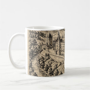 Der von Wassergräben umgebene Kronenbecher Kaffeetasse