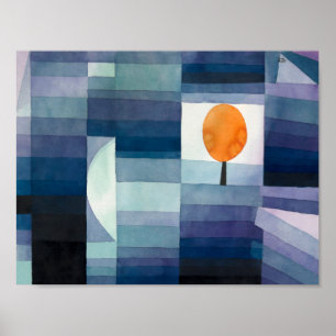 Der Vorbote des Herbstes (1922) von Paul Klee Poster