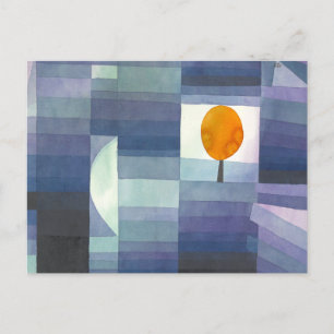"Der Vorbote des Herbstes", Paul Klee Postcard Postkarte