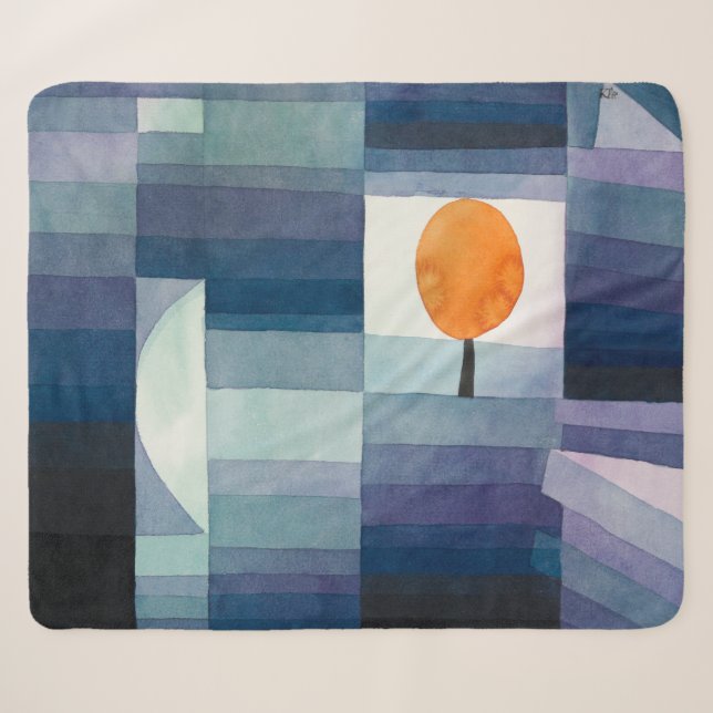 Der Vorbote des Herbstes | Paul Klee | Sherpadecke (Vorderseite (Horizontal))