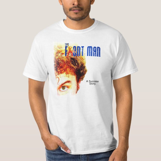 Der vorderer Mann-Plakat-T - Shirt (Vorderseite)