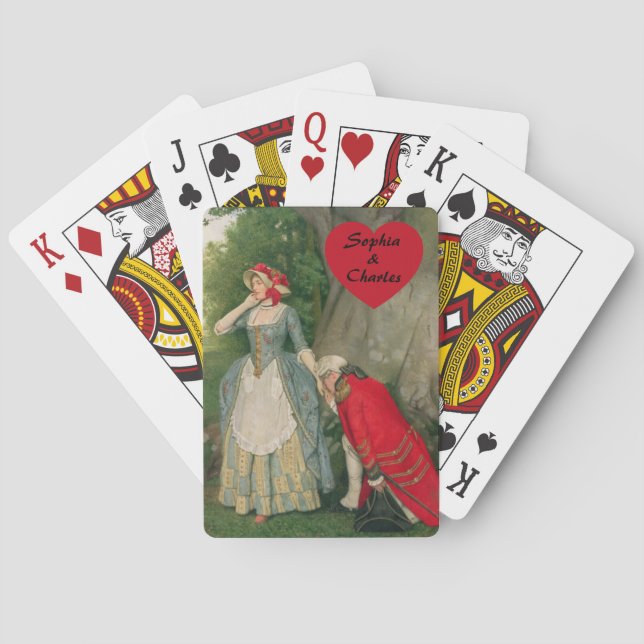 Der Vorschlag von Sir James Dromgole Linton Spielkarten (Rückseite)