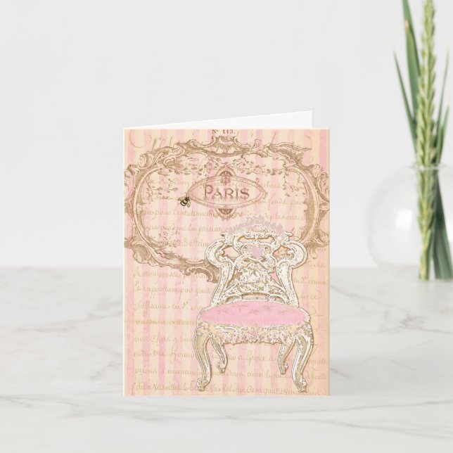 Der Vorsitzende von Brocante Royale Pink de la Que Karte (Vorderseite)