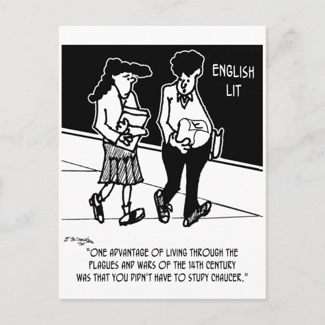 Der Vorteil der Seuche Postkarte (Vorderseite)