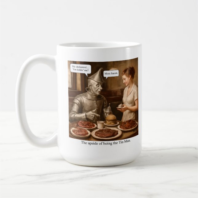 Der Vorteil, der Zinn-Mensch zu sein Kaffeetasse (Links)