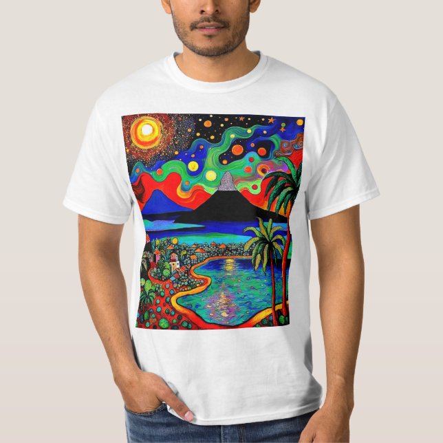 Der Vulkanbrunnen T-Shirt (Vorderseite)
