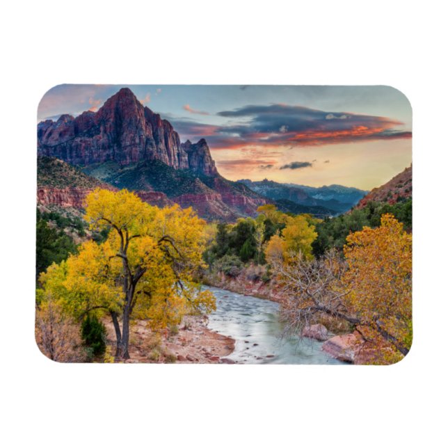 Der Wachmann im Herbst Magnet (Horizontal)