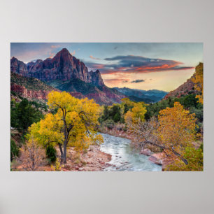 Der Wachmann im Herbst Poster