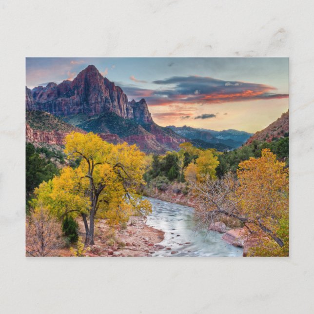 Der Wachmann im Herbst Postkarte (Vorderseite)