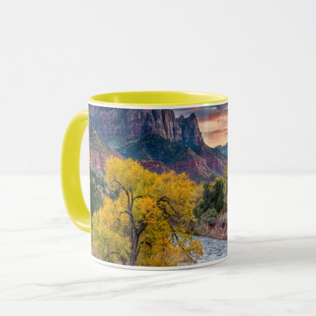Der Wachmann im Herbst Tasse (Vorderseite Links)