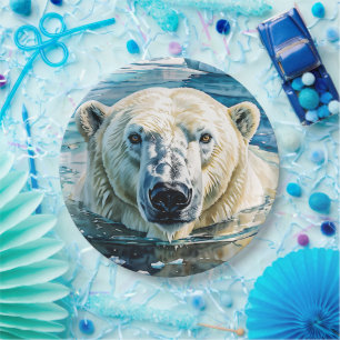 Der wachsame Eiswächter Pappteller