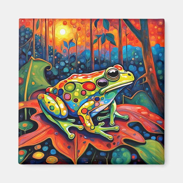 Der Wachsame Frosch Magnet (Vorne)