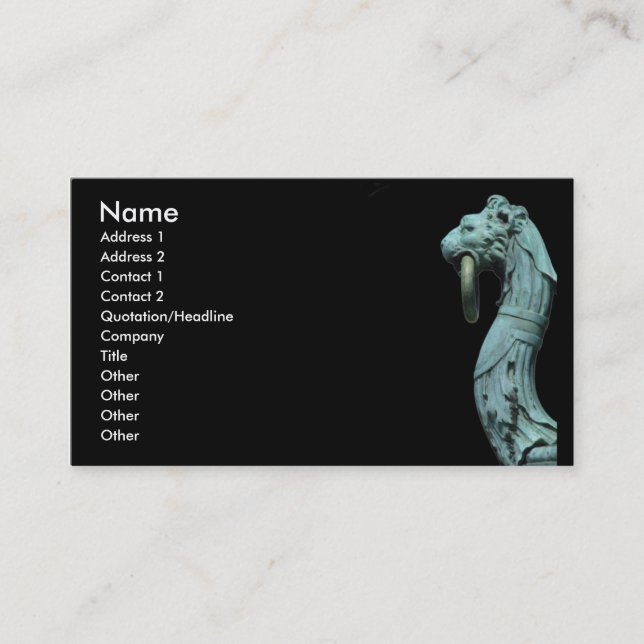 Der Wächter Visitenkarte (Vorderseite)