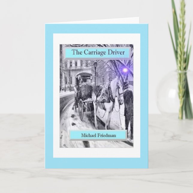 Der Wagentreiber, geklappte Grußkarte Karte (Vorderseite)