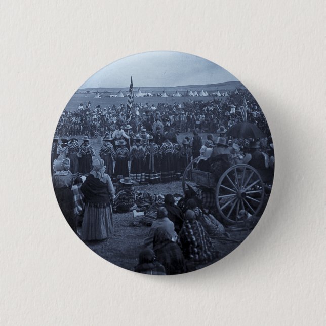 Der wählende Tanz der Blackfeet Button (Vorderseite)