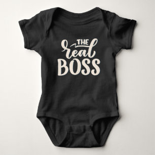 Der wahre Boss (Der Boss) Matching Mommy & Me Baby Strampler