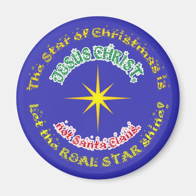 Der wahre Stern der Weihnachten Magnet (Vorne)