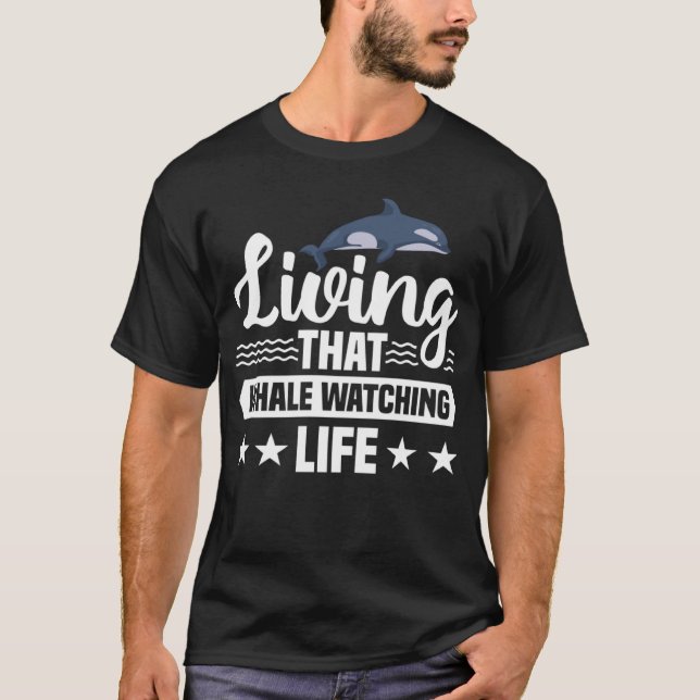 Der Wal, der den Walwal im Walleben beobachtet, we T-Shirt (Vorderseite)