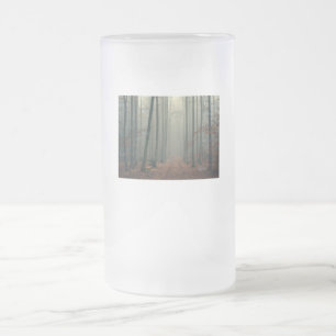 Der Wald hat Augen! Interessanter Druck! Mattglas Bierglas