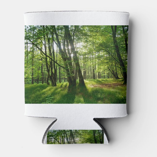 Der Wald im Frühling Dosenkühler (Vorderseite)