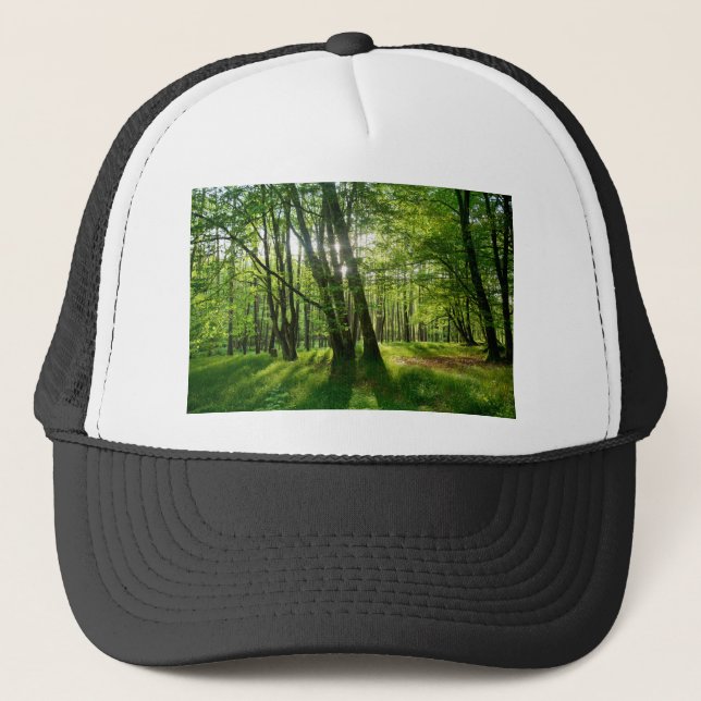 Der Wald im Frühling Truckerkappe (Vorderseite)