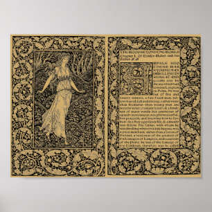 Der Wald jenseits der Welt von William Morris Poster