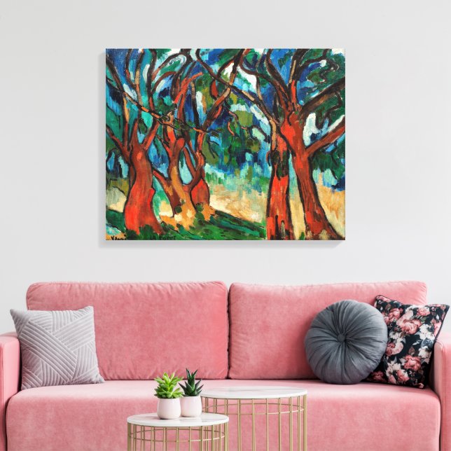 Der Wald | Maurice de Vlaminck | Leinwanddruck (Insitu (Wohnzimmer))
