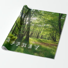 Der Wald mit Deinem Namen Geschenkpapier