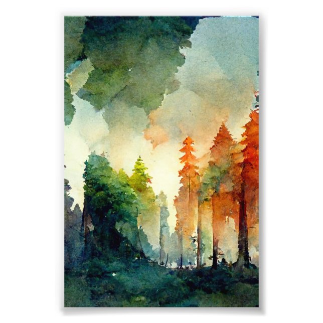 Der Wald (Natur) Fotodruck (Vorne)