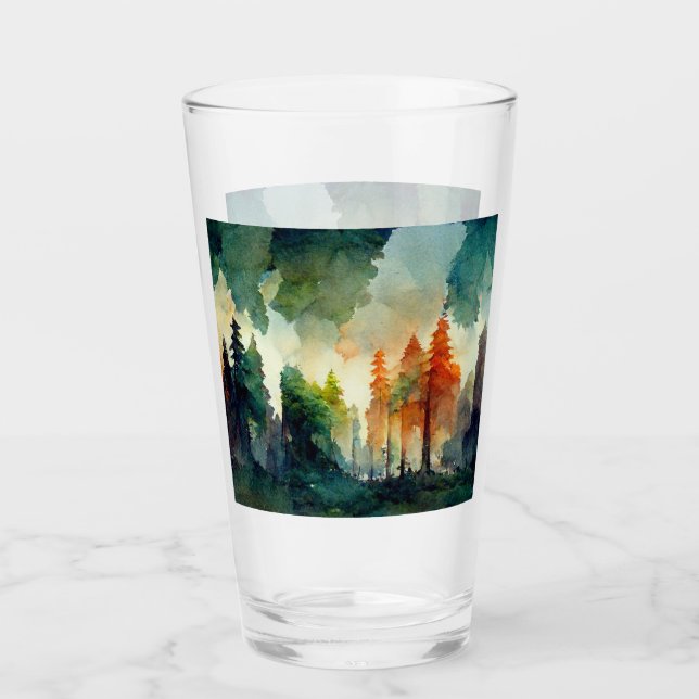 Der Wald (Natur) Glas (Vorderseite)