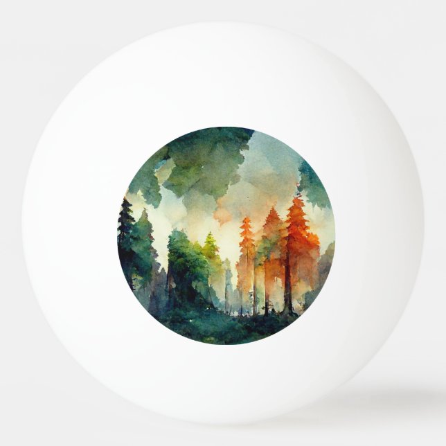 Der Wald (Natur) Tischtennisball (Vorderseite)