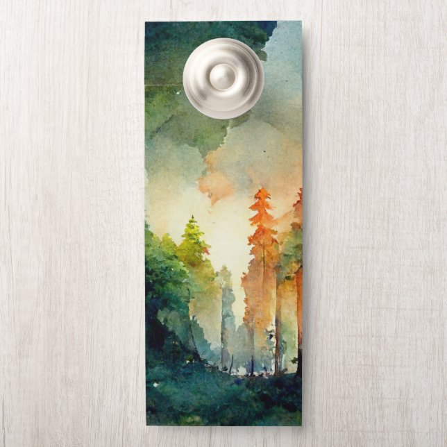 Der Wald (Natur) Türanhänger (Auf Knauf)
