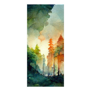 Der Wald (Natur) Werbekarte