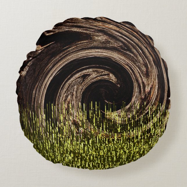 Der Wald...... Rundes Kissen (Vorderseite)