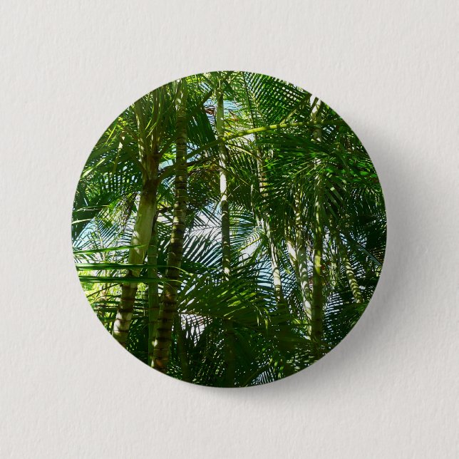 Der Wald von Palmen tropische Natur Button (Vorderseite)