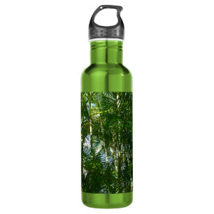 Der Wald von Palmen tropische Natur Edelstahlflasche