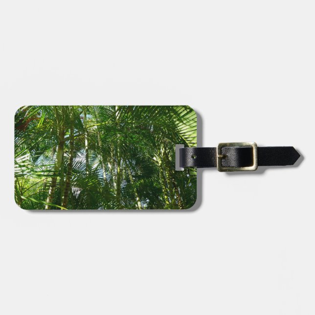 Der Wald von Palmen tropische Natur Gepäckanhänger (Vorderseite horizontal)