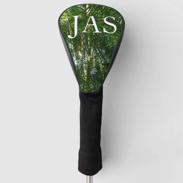 Der Wald von Palmen tropische Natur Golf Headcover (Vorderseite)
