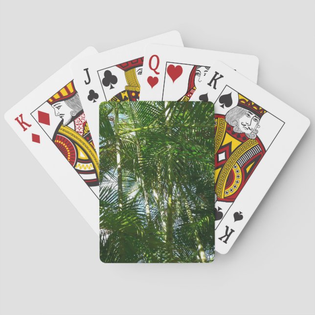 Der Wald von Palmen tropische Natur Spielkarten (Rückseite)