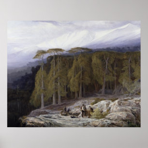 Der Wald von Valdoniello, Korsika, 1869 (Öl auf c Poster