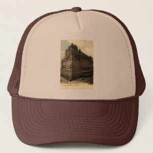 Der Waldorf Astoria, New York City 1908 Vintag Truckerkappe