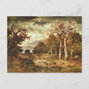 Der Waldrand von 1871 Postkarte
