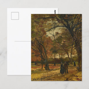 Der Walker unter den Herbst von Vincent van Gogh V Postkarte