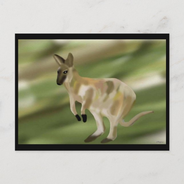 Der Wallaby-Sprung Postkarte (Vorderseite)