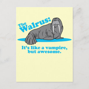 Der Walross-Vampir Postkarte